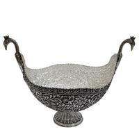 Peacock Boat Design Fruit Bowl