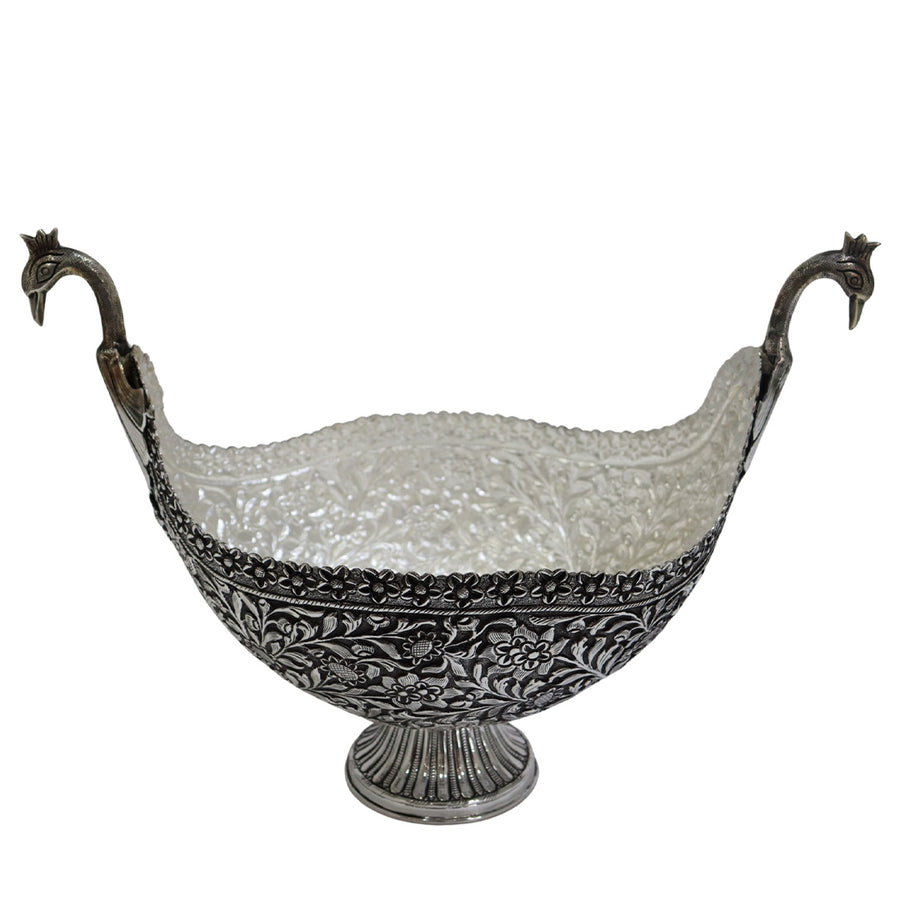 Peacock Boat Design Fruit Bowl