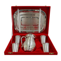 Jug and Glass with Tray Set
