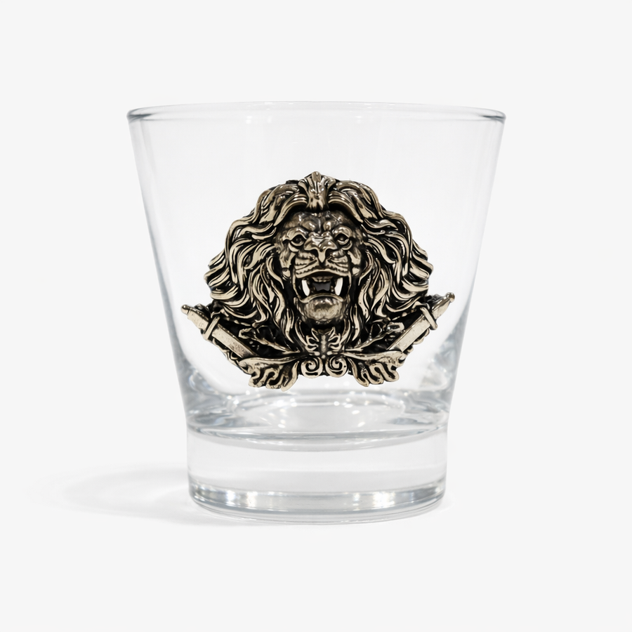 Lion motif Scotch Glass Set (6 Pcs)