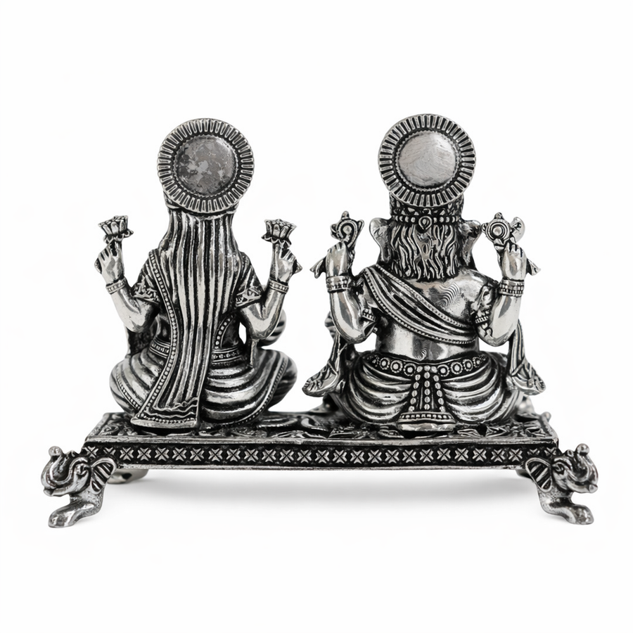 Laxmi Ganesh Ji Idol with Choki