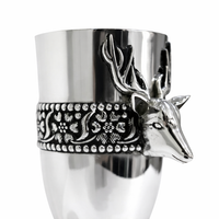 Deer Design Wine Glass Set (2Pcs)