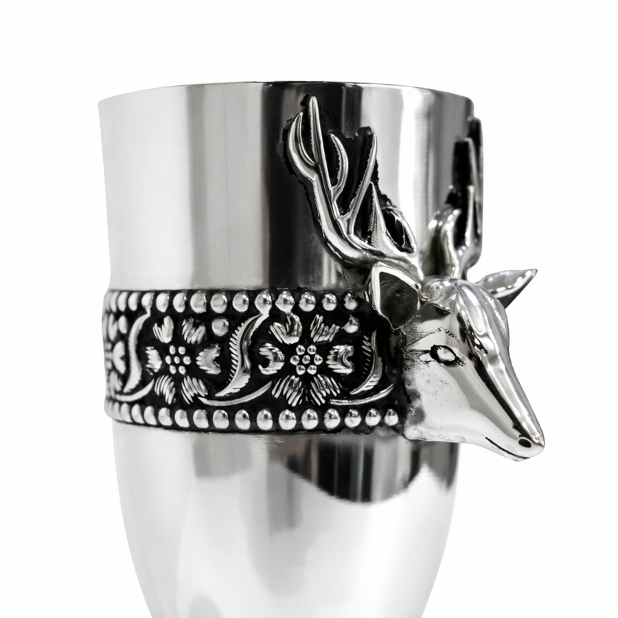 Deer Design Wine Glass Set (2Pcs)