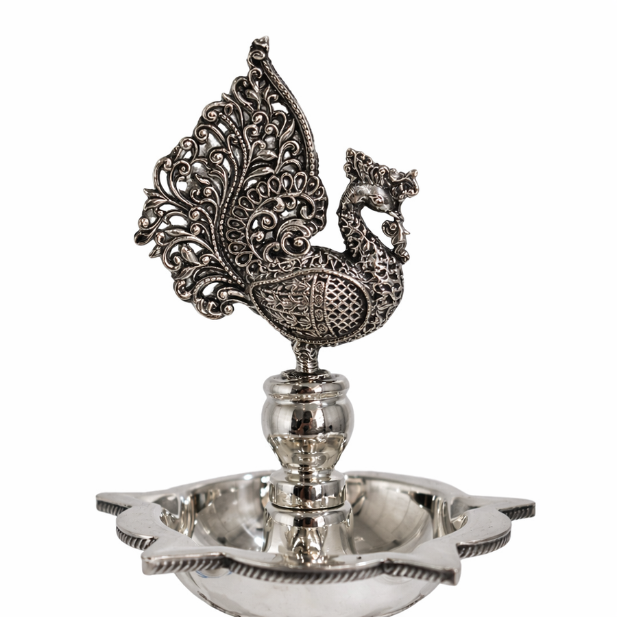 Peacock Top with Elephants Samai Pair