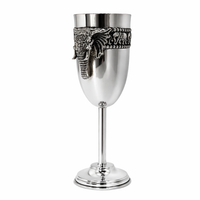 Elephant face Wine Glass Set (2 Pcs)