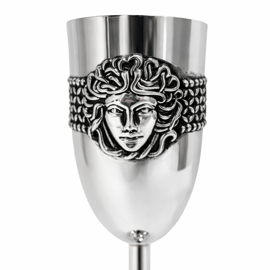 Medusa Design Wine Glass Set (2 Pcs)