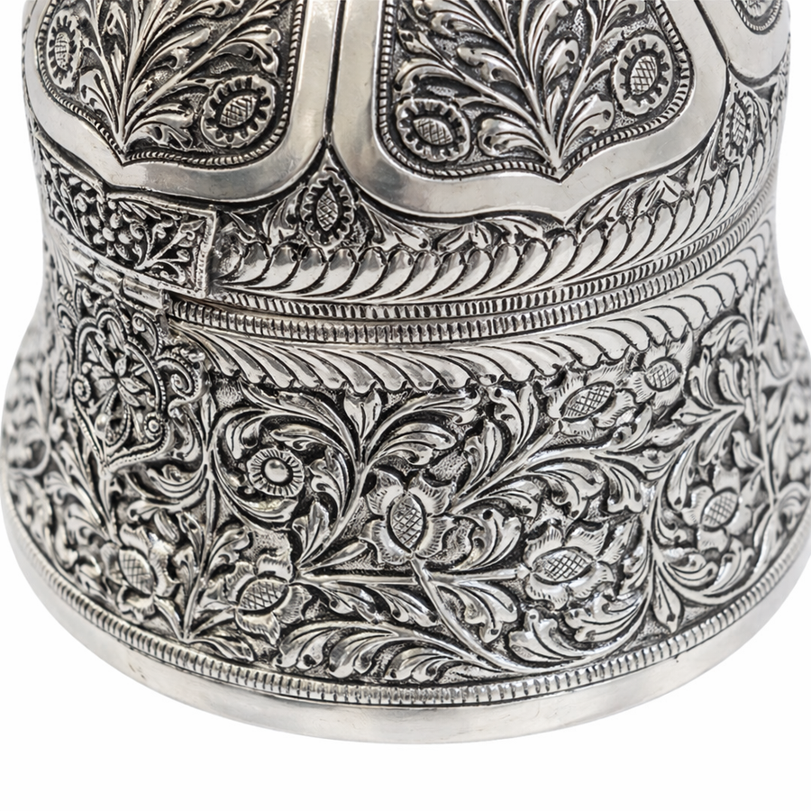 Dome Jewelry Box  with Peacock top