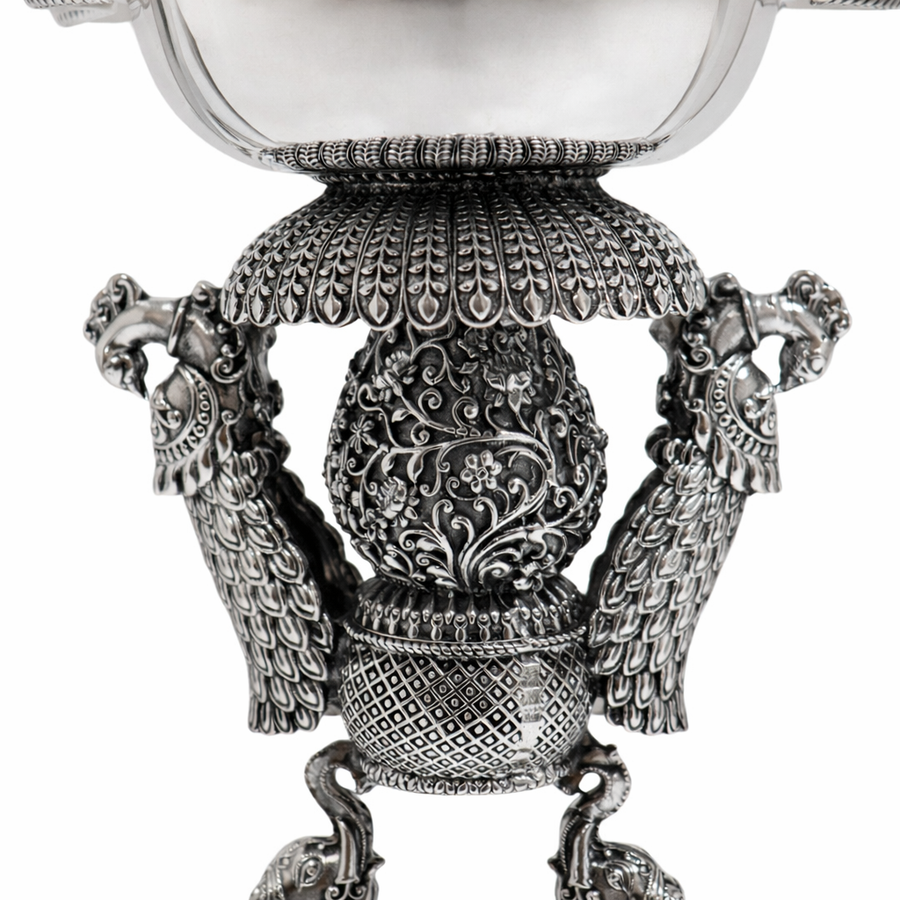 Peacock Top with Elephants Samai Pair