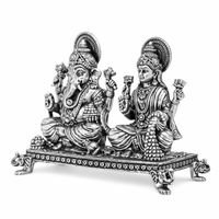 Laxmi Ganesh Ji Idol with Choki