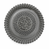 Round Floral Pooja Plate Set