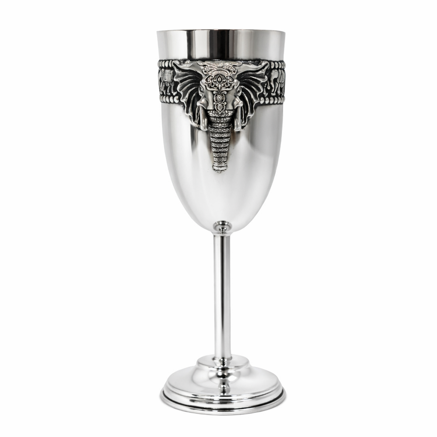 Elephant face Wine Glass Set (2 Pcs)