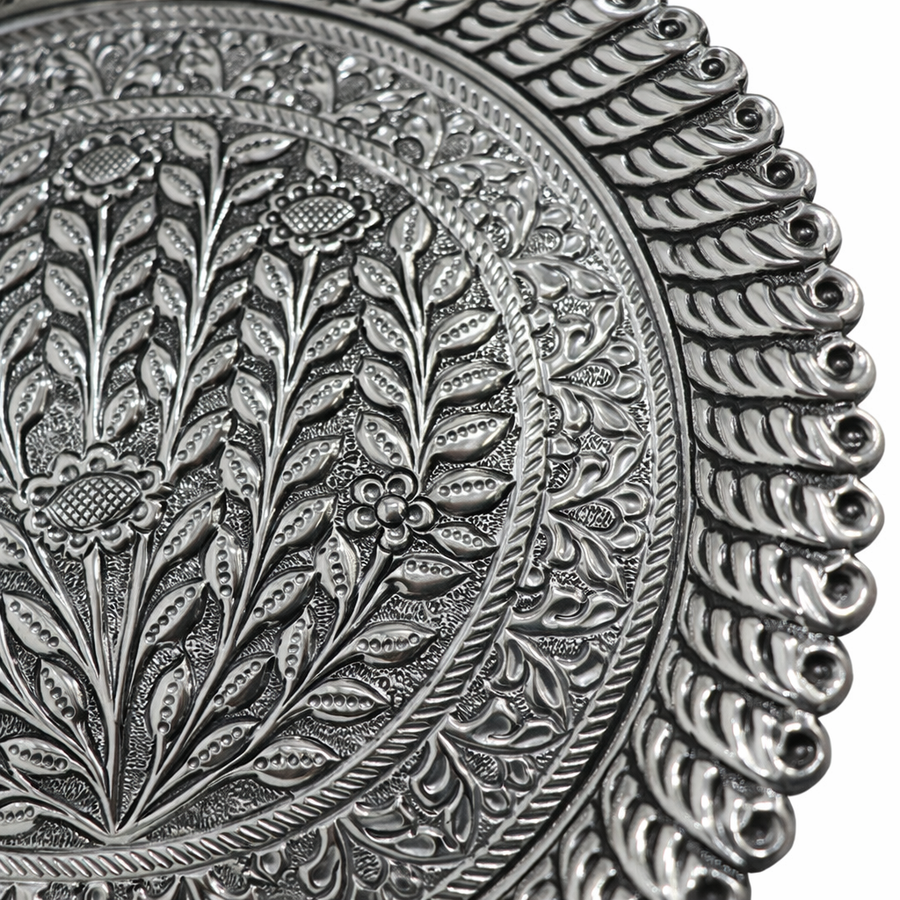 Floral Garden Design Pooja Plate Set