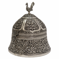 Dome Jewelry Box  with Peacock top