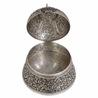 Dome Jewelry Box  with Peacock top