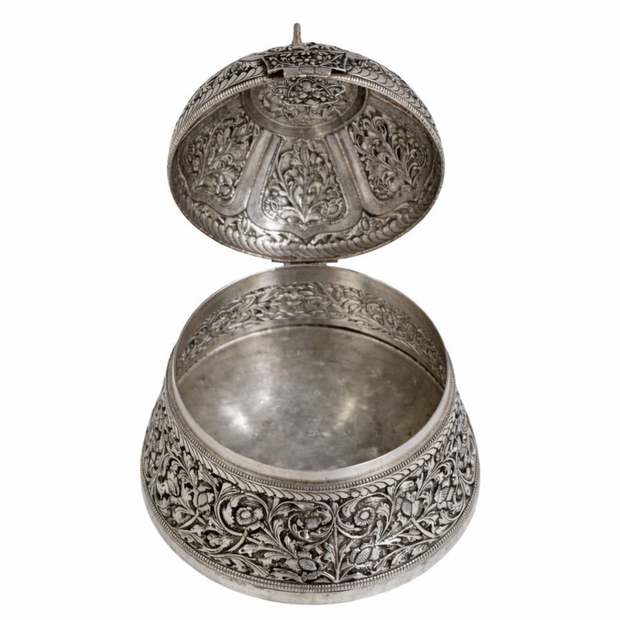 Dome Jewelry Box  with Peacock top