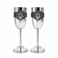 Medusa Design Wine Glass Set (2 Pcs)