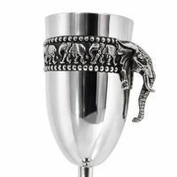 Elephant face Wine Glass Set (2 Pcs)