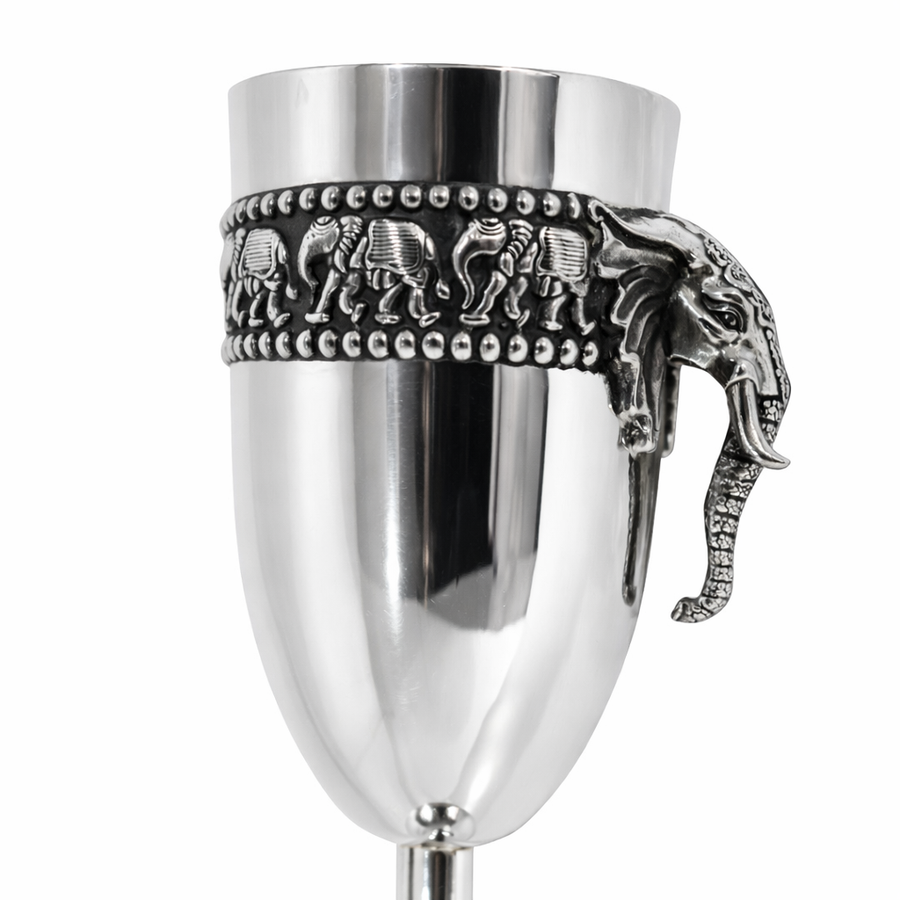 Elephant face Wine Glass Set (2 Pcs)