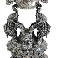 Peacock Top with Elephants Samai Pair