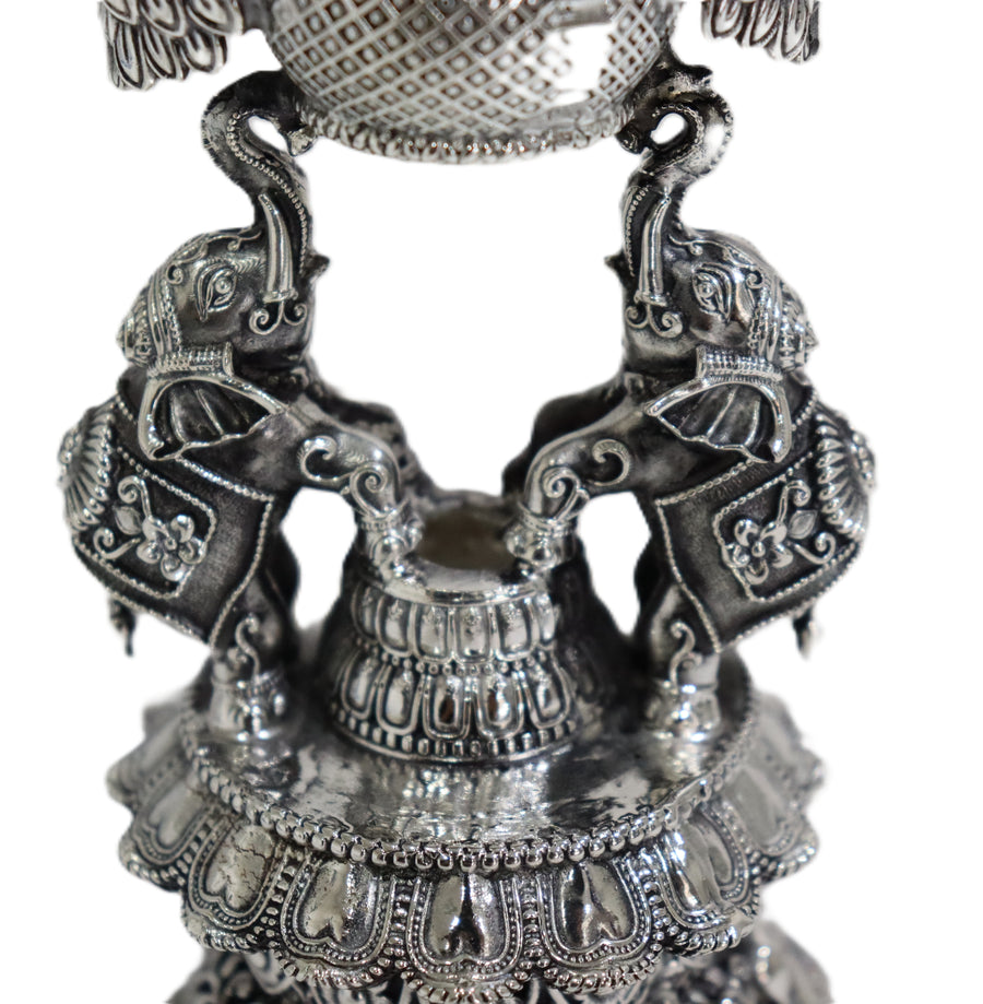 Peacock Top with Elephants Samai Pair