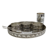 Elephant Nakshi Design Plate Set