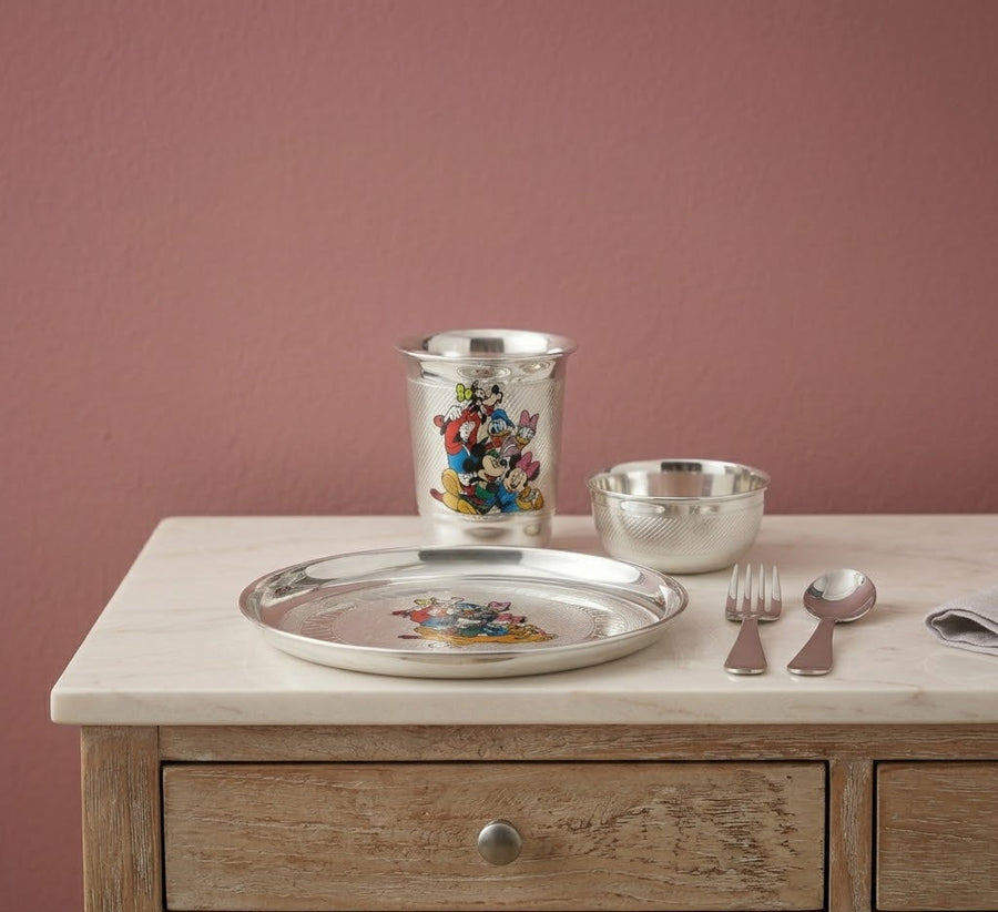 Kids Cartoon Plate Set