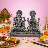 Laxmi Ganesh Ji Idol with Choki