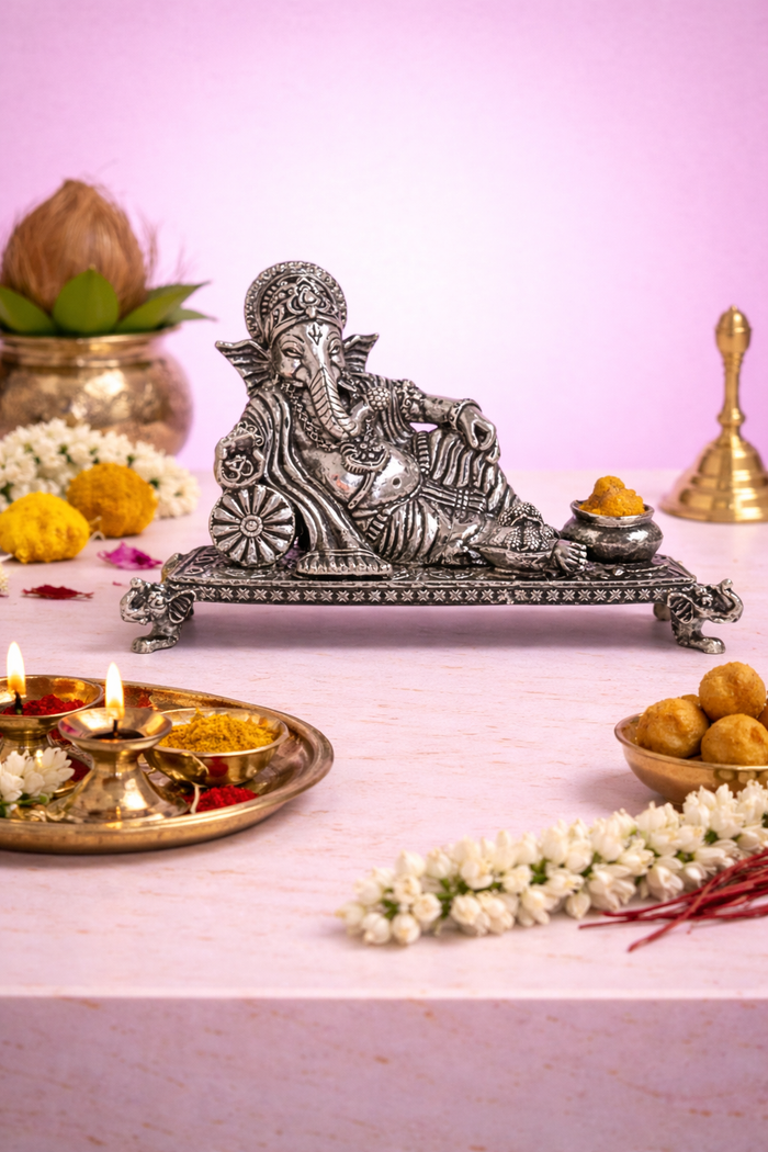 Resting Ganesh Ji Idol