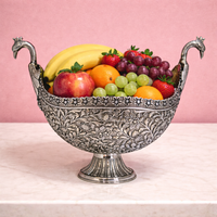 Peacock Boat Design Fruit Bowl